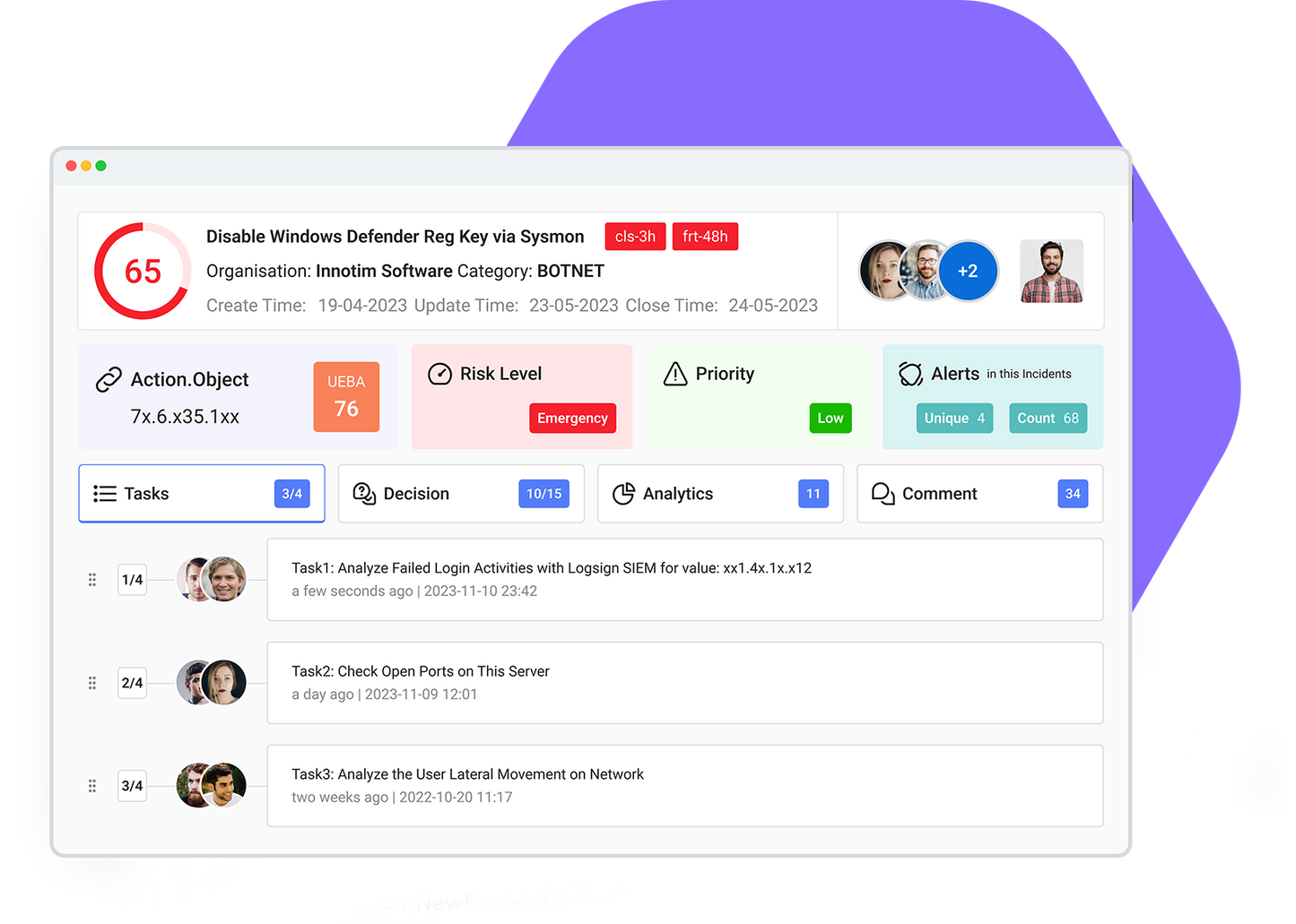 SO-C5-1Y Logsign USO Cluster Additional 5 Source Security Software - 1 Year